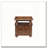 Walnut 2-Drawer End Table