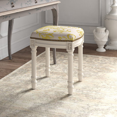Areion Philomene Solid Wood Vanity Stool