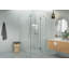 Halo 44 in. x 48 in. x 78 in. 90-degree Fully Frameless Glass Hinged Shower Enclosure-1809285771