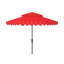 Parasol d'extérieur festonné inclinable 101 po Poppy-482910545