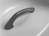 Standard Bathtub Handle - Silver, Silver