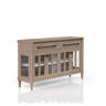 Hokku Designs Buffet Cabinet, Glass Door Cabinet 