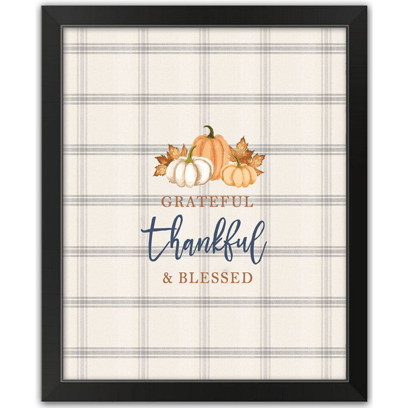 Grateful Thankful Blessed - cadre photo