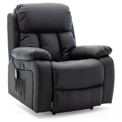 Faux Leather Heated Massage Chair