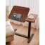 Bureau de chevet au-dessus du lit, support mobile pour ordinateur portable, table de lit inclinable avec roulettes, table de chevet à plateau réglable en hauteur pour canapé de lit pour ordinateur portable-536170665