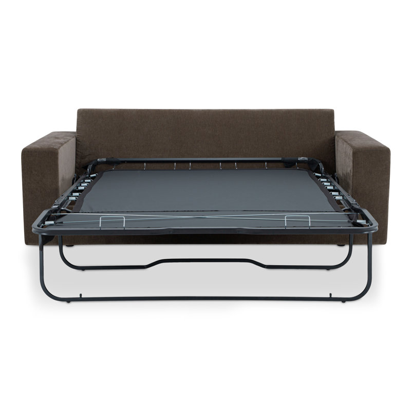 Kiran Sleeper Sofa, Charcoal Velvet