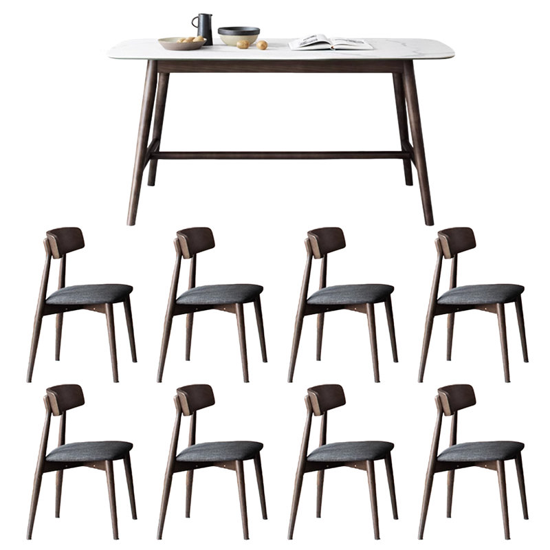 Small rectangular dining table and chair, 29.5"H x 70.8"L x 35.4"W