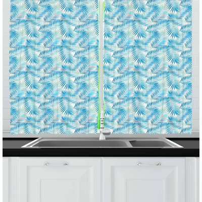 Floral Tailored Kitchen Curtain