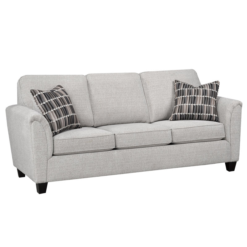 Canapé en tissu Belknap, gris, Gris, H 38 po x l 82 po x P 34 po, 3