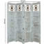 Cloison 4 panneaux pliables en bois massif l 76 po x H 84 po Shivani-167216356