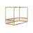 Canopy Frame Floor Bed with Guardrails