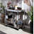 Myersville Rectangular Bar Cart in Chrome