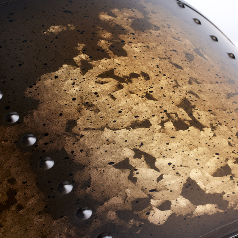 Luyster Steel Flush Mounted Sconce