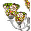 Lustre 6 lumières 32 "de large Begonia