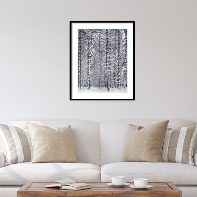 «Pine Forest in the Snow Yosemite National Park» par Ansel Adams - impression d'un seul cadre