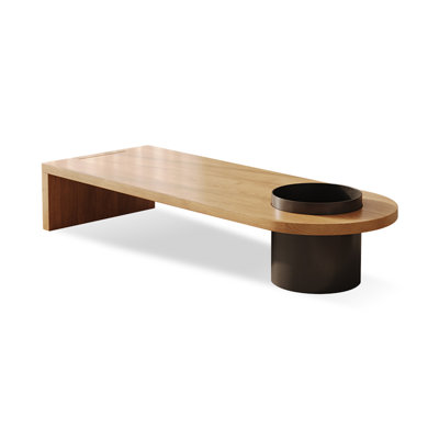 Table basse en bois massif Burlywood