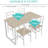 Dristi 4 - Person Double Pedestal Dining Set-485459263-485459201-485459202