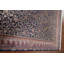 Tapis bleu marine à motif floral traditionnel 7 x 10