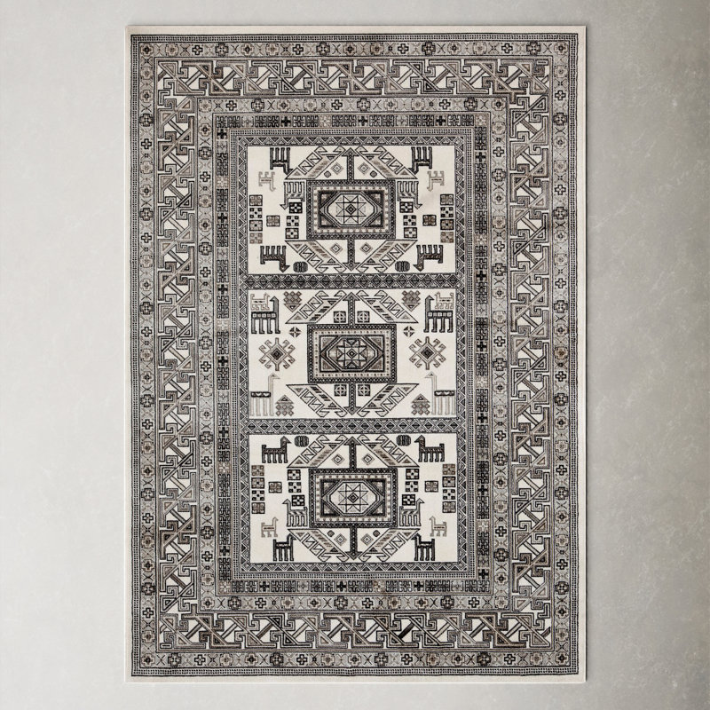 Ovid Viscose Moroccan Indoor Rug, Rectangle 3'2" x 4'6"