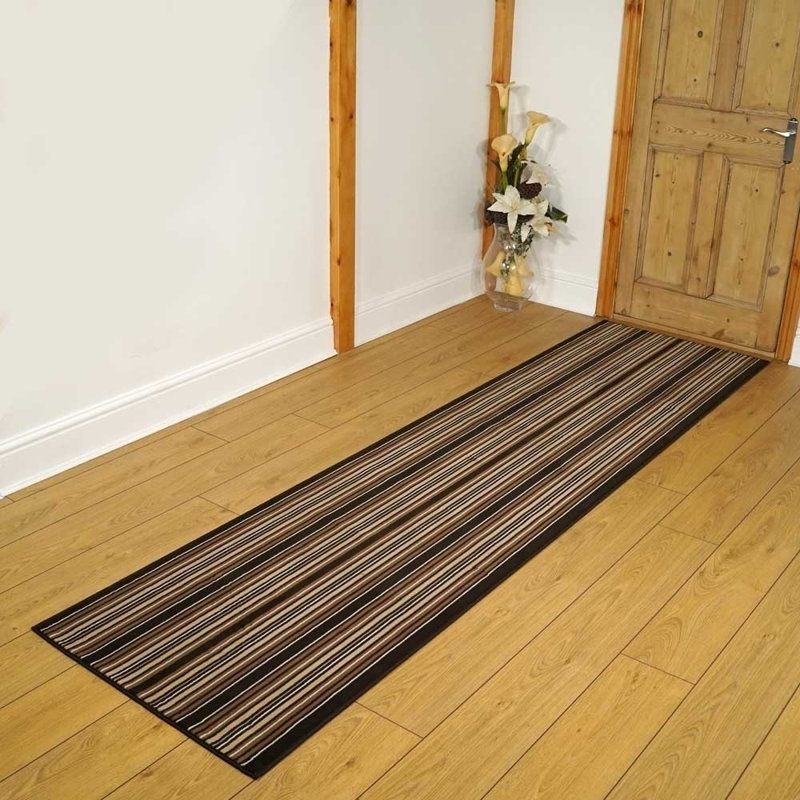 Runner Striped Area Rug, Runner 100 x 240 cm