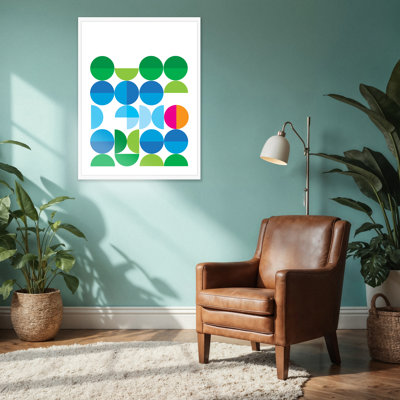 «Spring Fling Bauhaus», impression d'art abstrait coloré
