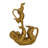 Polystone Monkey Decorative Gold Sculpture