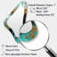 Teal Balance III - Miroir mural asymétrique moderne