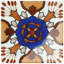 Déco provincial alhais 6 po X 6 po Carreau de porcelaine