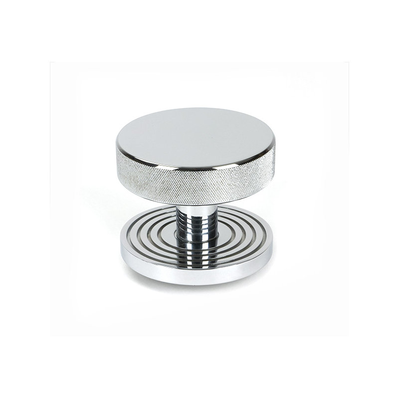 Brompton Single Dummy Door Knob , Polished Chrome