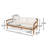 Hana Outdoor Acacia Wood 3-Seater Sofa With Rope Back & Cushions