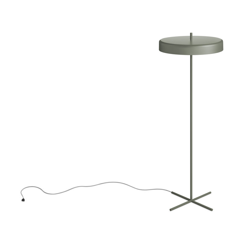 Bobber LED Floor Lamp, Gray Green