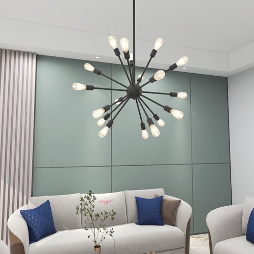 Hashtag Home Tavon 18 - Light Dimmable Sphere Chandelier & Reviews ...