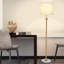 Lampe sur pied dorée réglable moderne 65 po, 3 lumières à intensité variable avec base en marbre