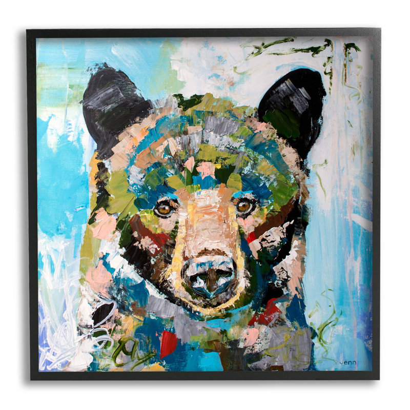 Abstrait art chaotique, giclée par Jen Seeley, Giclée encadrée noir minuit, H 12 po x l 12 po x P 1,5 po