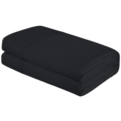 Royale Linens | Draps plats en microfibre brossée ultra doux seulement | Infroissable et résistant aux taches | Drap de qualité supérieure pour lit Hotel