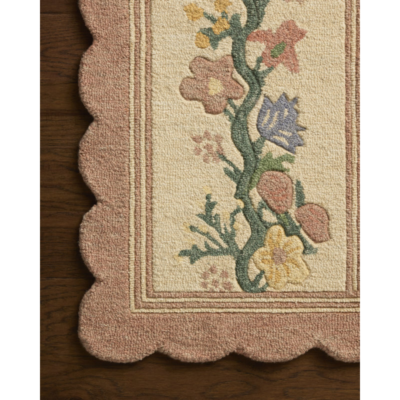 Rifle Paper Company x Loloi Thistle Blush / Multi  Area Rug, Rectangle 7'9" x 9'9"
