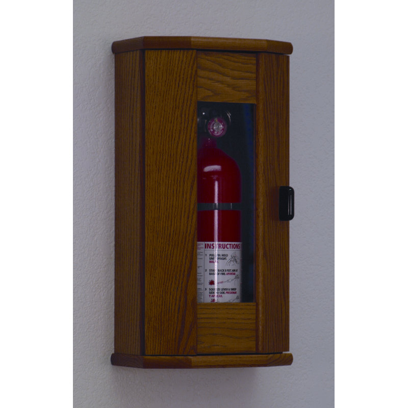 Extincteur d'armoire, Chêne moyen, Taille de l'extincteur: 5 lb