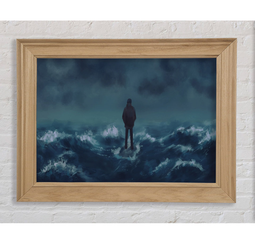 Standing On The Crashing Waves - Einzelne Bilderrahmen Kunstdrucke