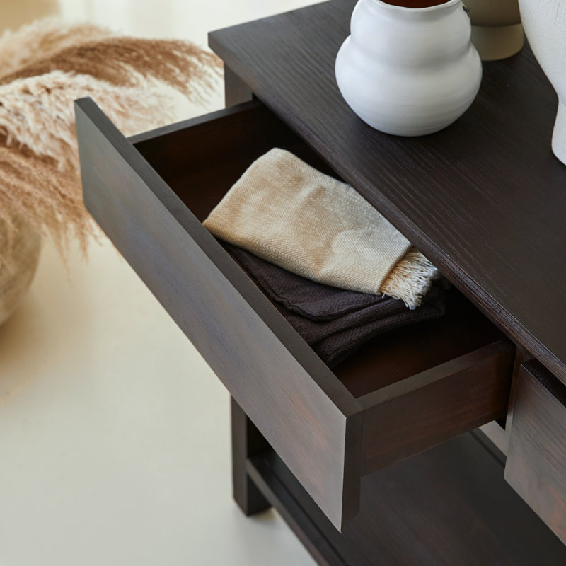 Eva 47.24'' W Solid Wood Console Table