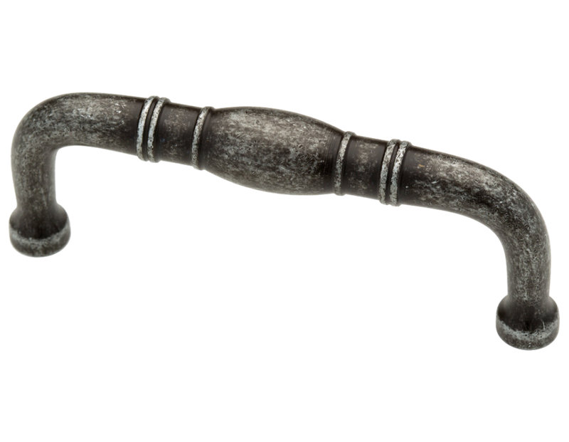 3" Turned Center Pull Antique Silver