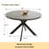 Garrell 46‘’ Round Dining Table, Mid-Century Round Kitchen Table for 4 Person, Modern Leisure Coffee Table