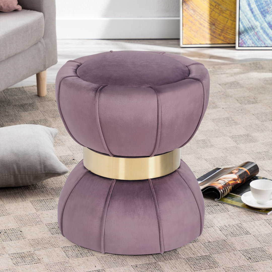 Gwendalin 16.1" Wide Velvet Standard Ottoman Mercer41 Body