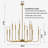 Jassel 12 - Light 40"W Polished Brass Dimmable Classic Candle - Style Tradtional/Classic Chandelier for Dining Room or Kitchen-1492987427