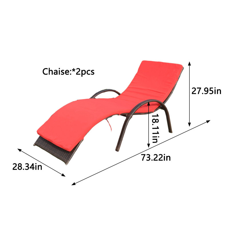 Chaise longue d'extérieur