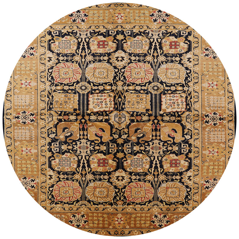 Sighwaldi Oriental Indoor Rug, Round 6'