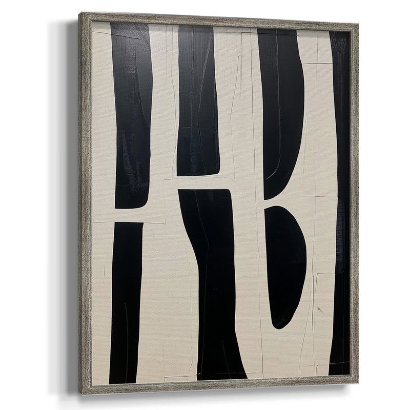 Série ABSTRACT DCXC, reproduction encadrée - bois massif, H 15 po x l 12 po