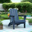 Chaise Adirondack pliante en polyéthylène haute densité Wolak avec porte-gobelet double-1361014134