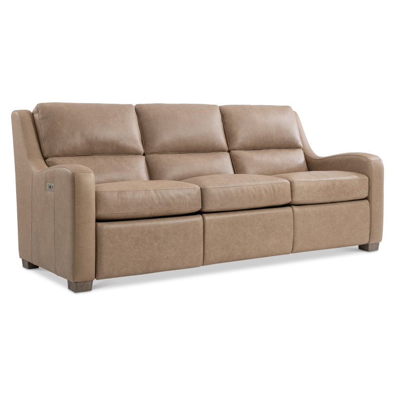 Bernhardt Ventura Leather Power Motion Sofa