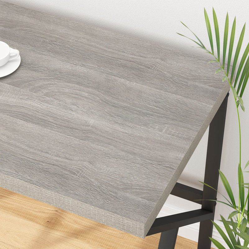 Bureau d'écriture Kelleia, Chêne gris clair, H 29,5 po x l 60 po x P 23,6 po