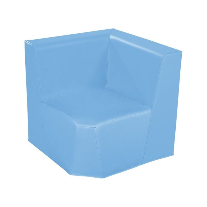 Low Corner Chair Basic - Seat Height: 12", Blue